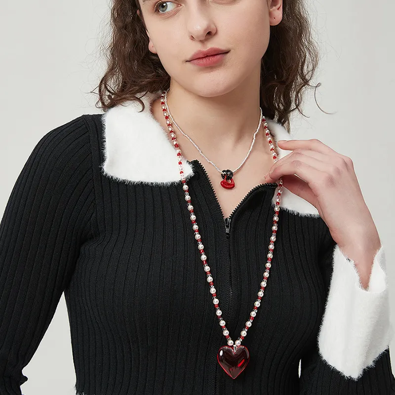 AWE Seed Beads Shell Pearl Long Advanced Luxurious Accessories Fall And Winter Sweater Chain Women's-1