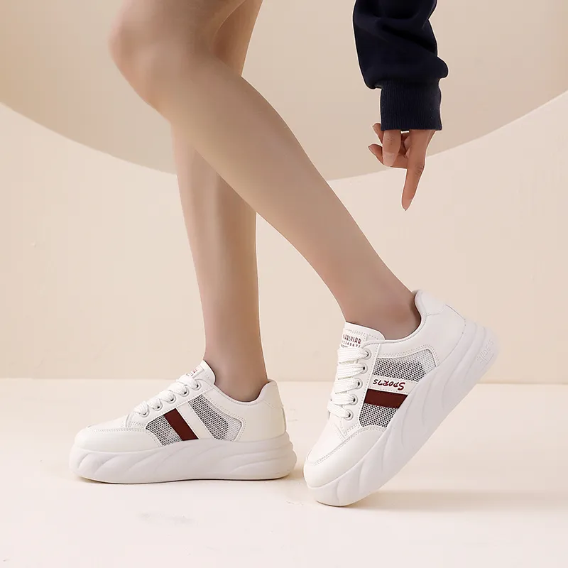 JOHLIN DREAM Wear-Resistant Lightweight Breathable Height Increasing Low-Top Skateboard Shoes Women's-9