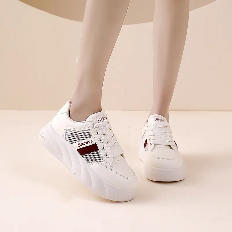 JOHLIN DREAM Wear-Resistant Lightweight Breathable Height Increasing Low-Top Skateboard Shoes Women's-7