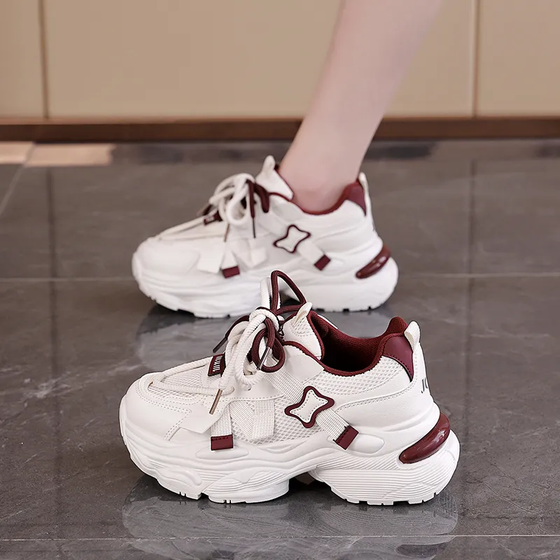 JOHLIN DREAM Height Increasing Breathable Low Top Chunky Sneakers Women's-7