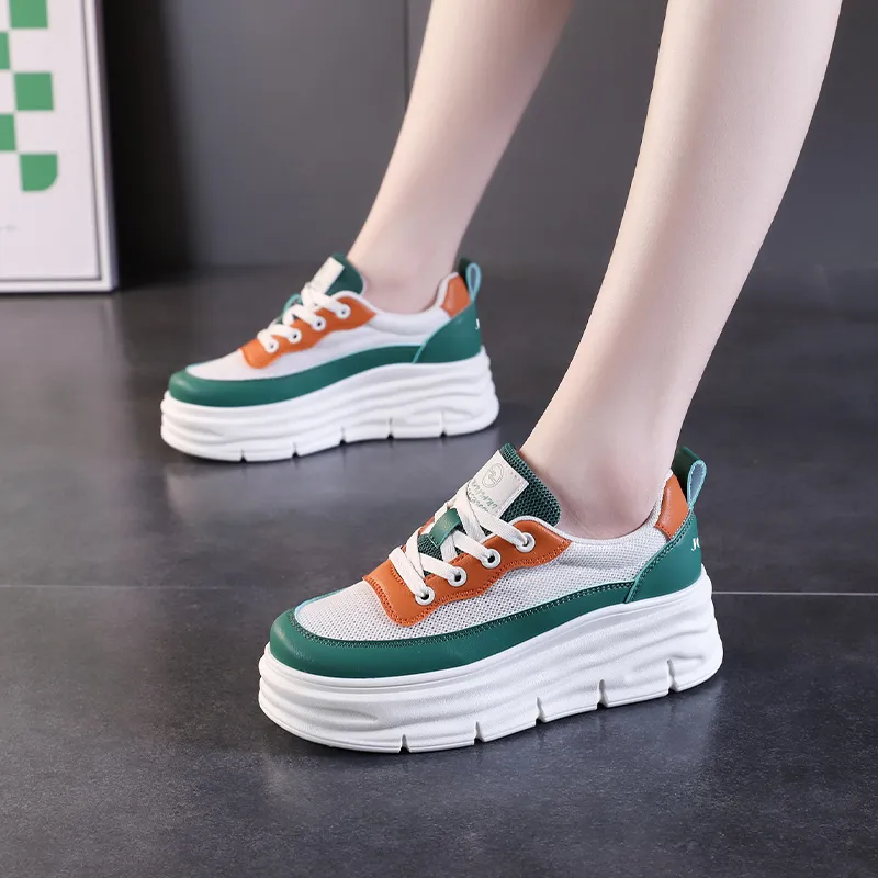 JOHLIN DREAM Wear-Resistant Lightweight Height Increasing Low-Top Casual Shoes Women's-3