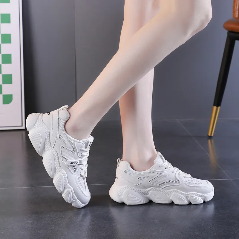 JOHLIN DREAM Breathable Height Increasing Low-Top Chunky Sneakers Women's-1