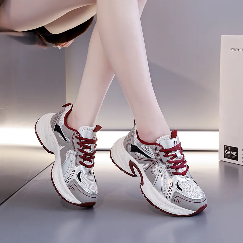 JOHLIN DREAM Breathable Low Top Chunky Sneakers Women's-8