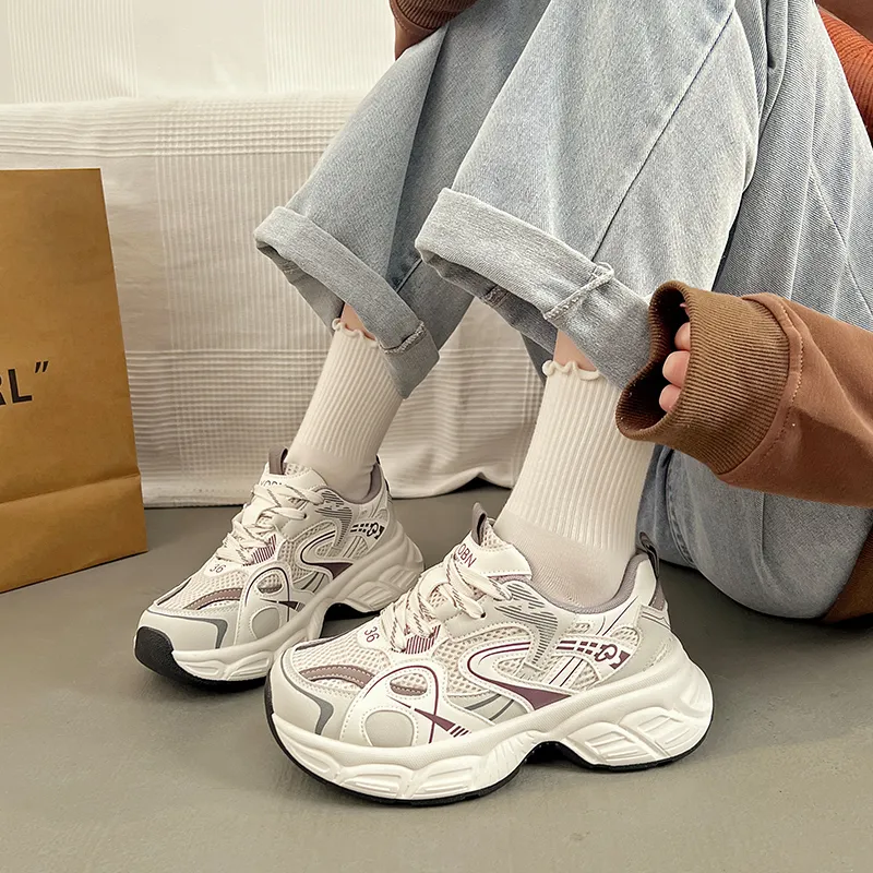 JOHLIN DREAM Height Increasing Low-Top Chunky Sneakers Women's-6