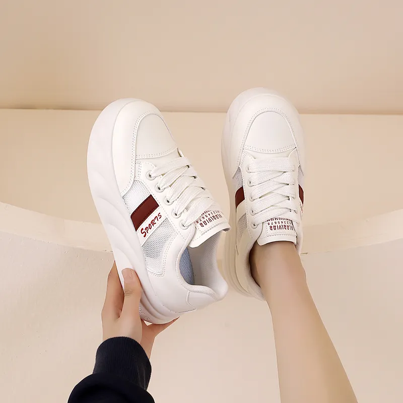 JOHLIN DREAM Wear-Resistant Lightweight Breathable Height Increasing Low-Top Skateboard Shoes Women's-8