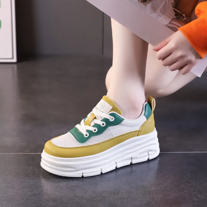 JOHLIN DREAM Wear-Resistant Lightweight Height Increasing Low-Top Casual Shoes Women's-8