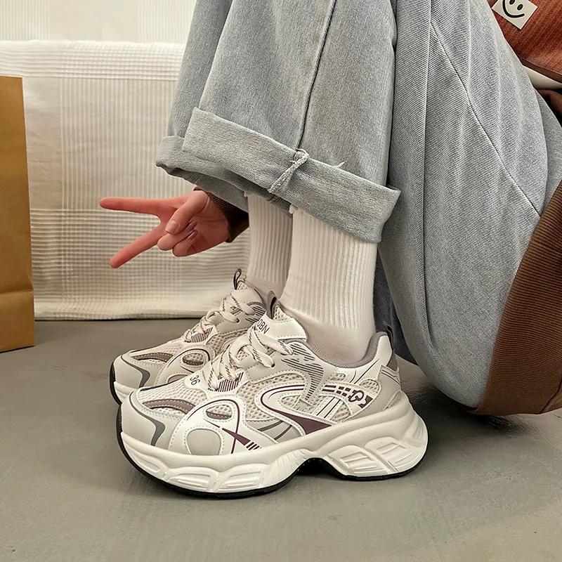 JOHLIN DREAM Height Increasing Low-Top Chunky Sneakers Women's-7