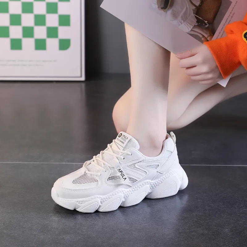 JOHLIN DREAM Breathable Height Increasing Low-Top Chunky Sneakers Women's-3