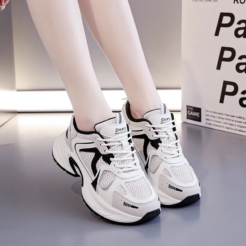 JOHLIN DREAM Breathable Low Top Chunky Sneakers Women's-4