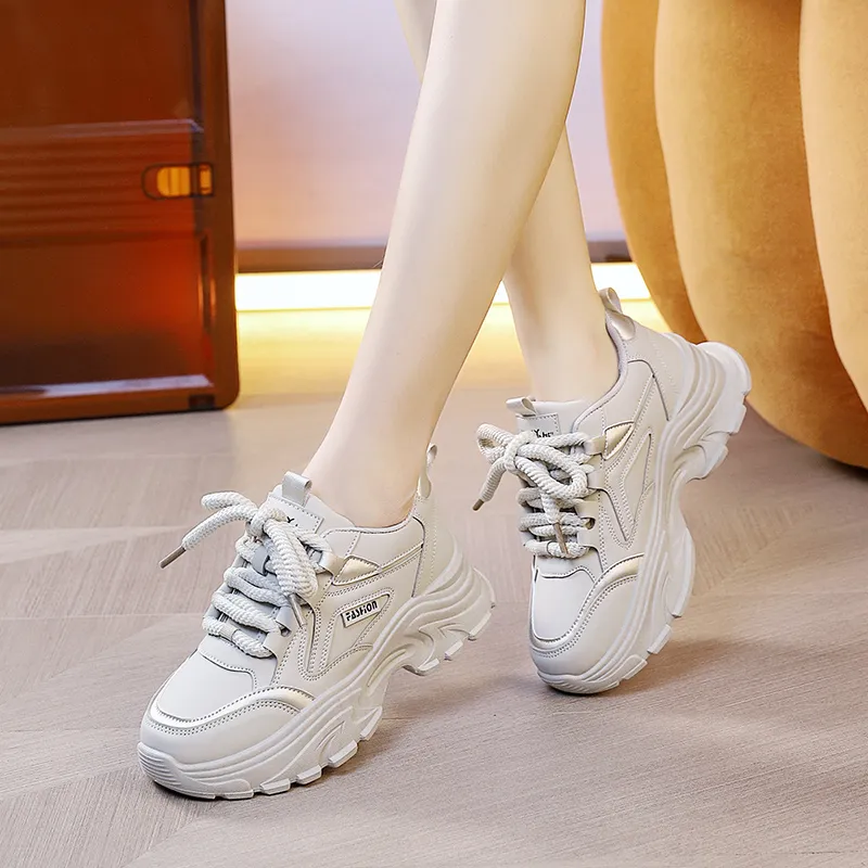 JOHLIN DREAM Cushioning Wear-Resistant Low-Top Chunky Sneakers Women's-11