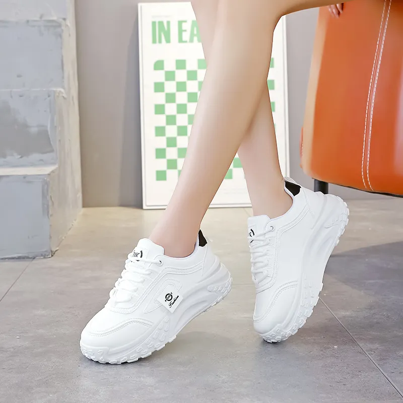 JOHLIN DREAM Wear-Resistant Height Increasing Low-Top Chunky Sneakers Women's-10