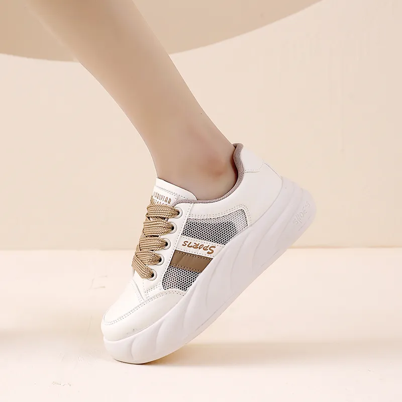 JOHLIN DREAM Wear-Resistant Lightweight Breathable Height Increasing Low-Top Skateboard Shoes Women's-3