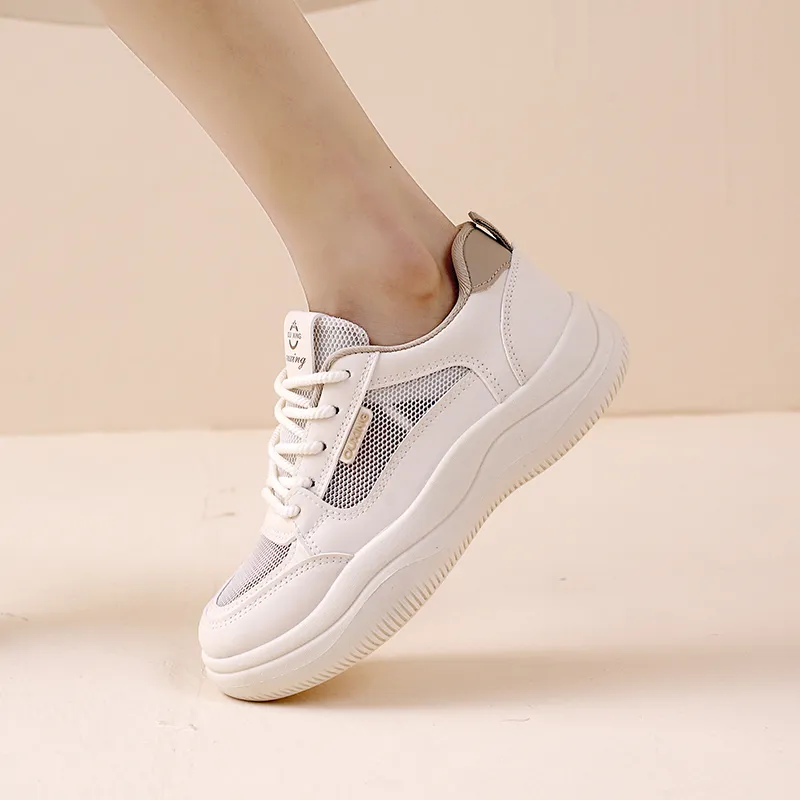JOHLIN DREAM Wear-Resistant Breathable Height Increasing Low-Top Chunky Sneakers Women's-7