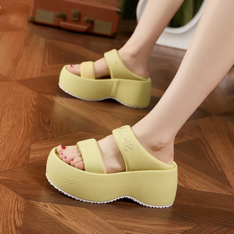 Milan Love Song Rubber Sole Slip Resistant Abrasion Resistant Cushioning Slide Slippers Women's-11