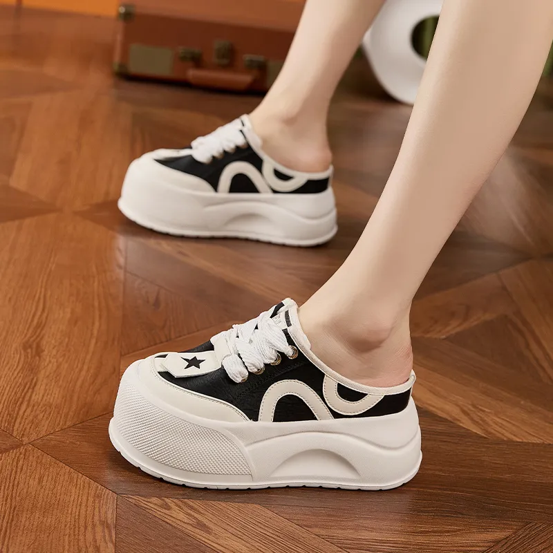 Milan Love Song Rubber Sole Quiet Abrasion Resistant Slip Resistant Closed Toe Slippers Women's-4
