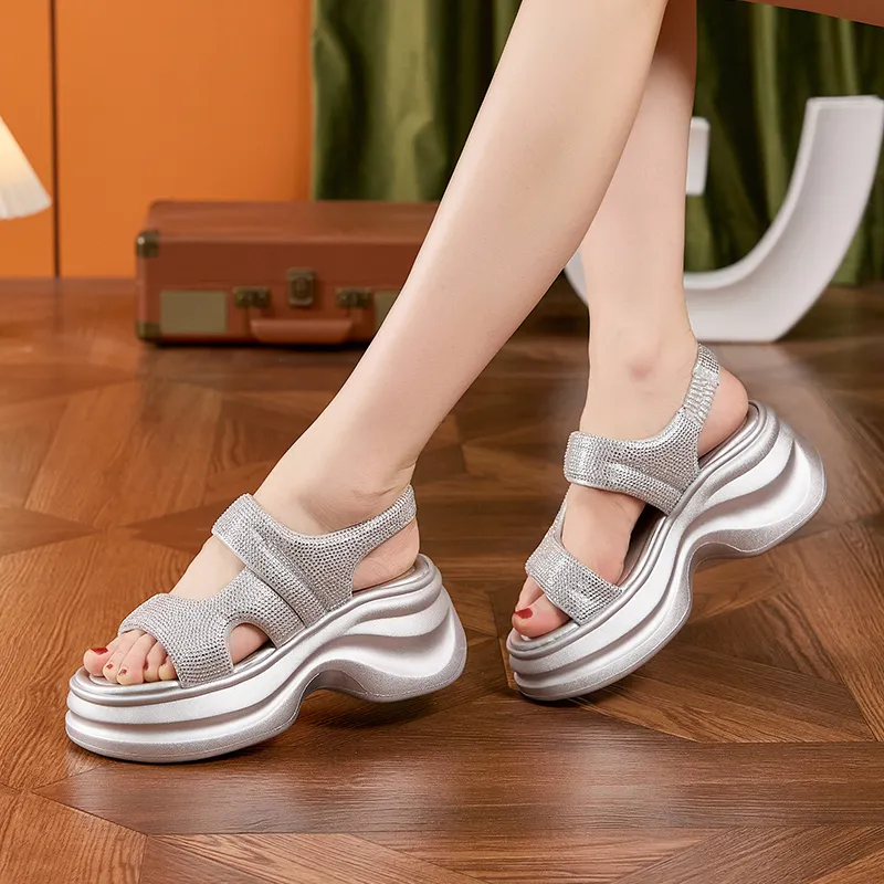 Milan Love Song One Strap Sandals 8cm Women's-4