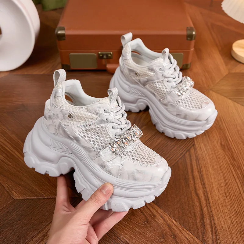 Milan Love Song Cushioning, Slip Resistant, Abrasion Resistant, Lightweight, Breathable Low Top Chunky Sneakers Women's-2