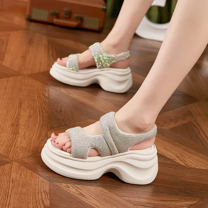 Milan Love Song One Strap Sandals 8cm Women's-10
