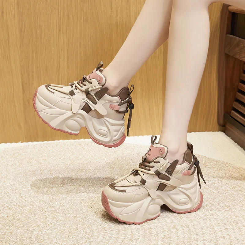Milan Love Song Warm And Wear-Resistant Low-Top Chunky Sneakers Women's-4