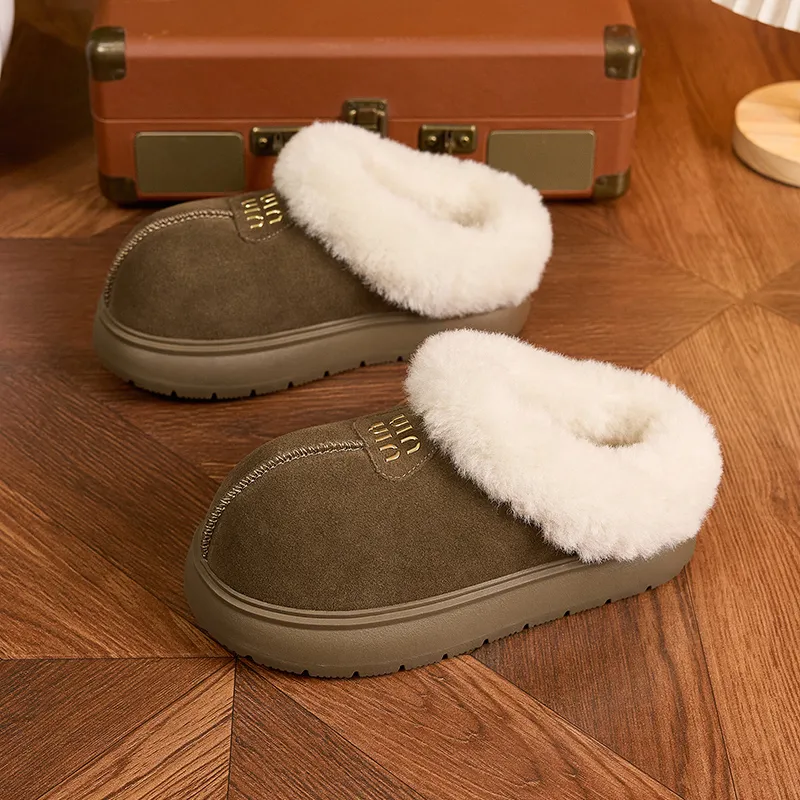 Milan Love Song Rubber Sole Quiet Odor Resistant Abrasion Resistant Wrap toe Slippers Women's-6
