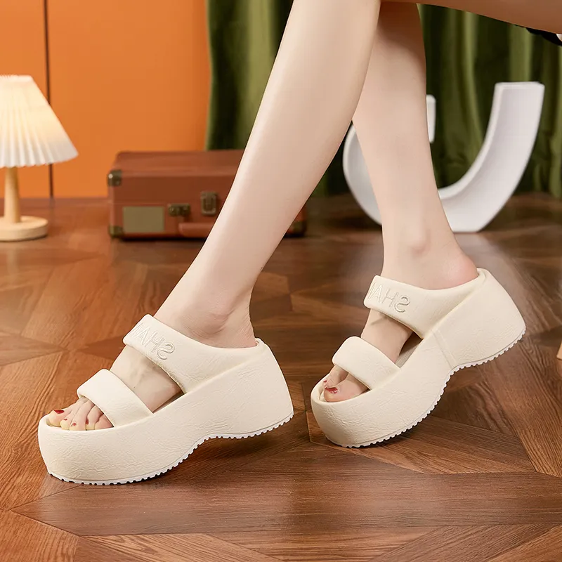 Milan Love Song Rubber Sole Slip Resistant Abrasion Resistant Cushioning Slide Slippers Women's-5