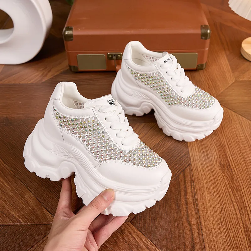 Milan Love Song Shock Absorbers With Abrasion Resistant And Slip Resistant Properties Low Top Chunky Sneakers Women's-2