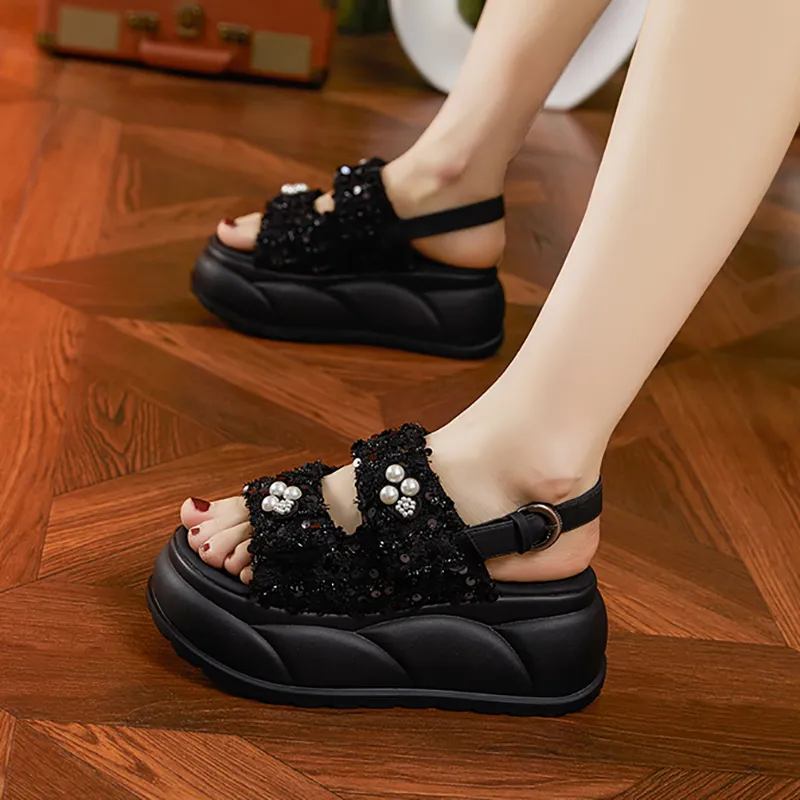 Milan Love Song Roman Sandals 7.5cm Women's-3