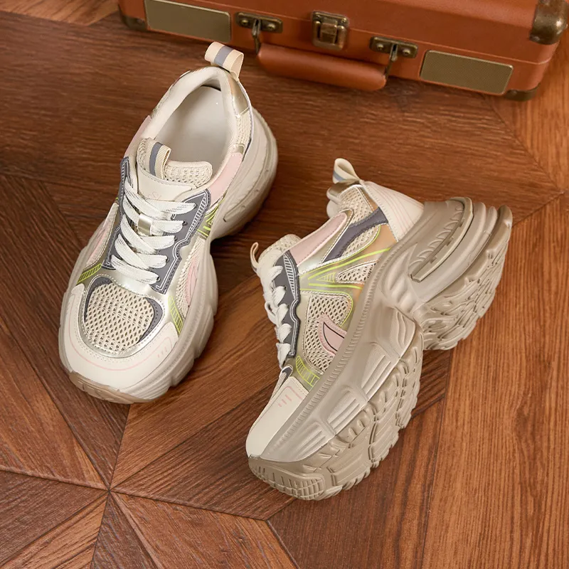 Milan Love Song Cushioning, Slip Resistant, And Abrasion Resistant Low Top Chunky Sneakers Women's-20