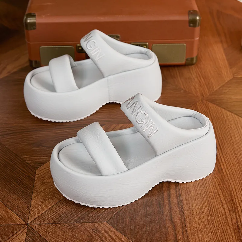 Milan Love Song Rubber Sole Slip Resistant Abrasion Resistant Cushioning Slide Slippers Women's-14