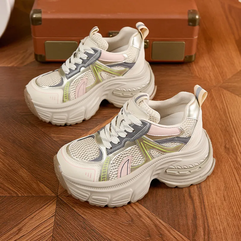 Milan Love Song Cushioning, Slip Resistant, And Abrasion Resistant Low Top Chunky Sneakers Women's-15