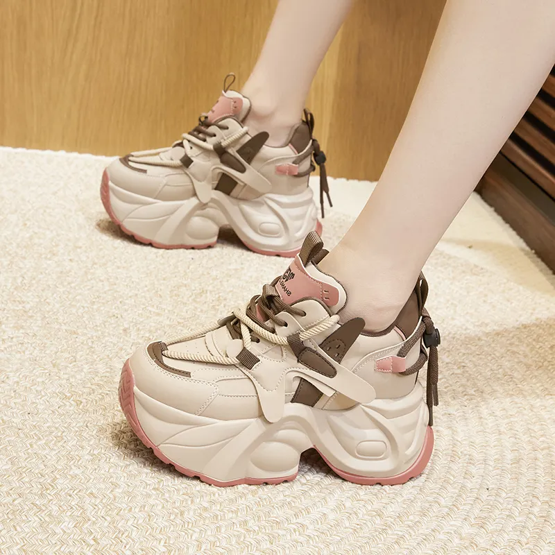Milan Love Song Warm And Wear-Resistant Low-Top Chunky Sneakers Women's-3