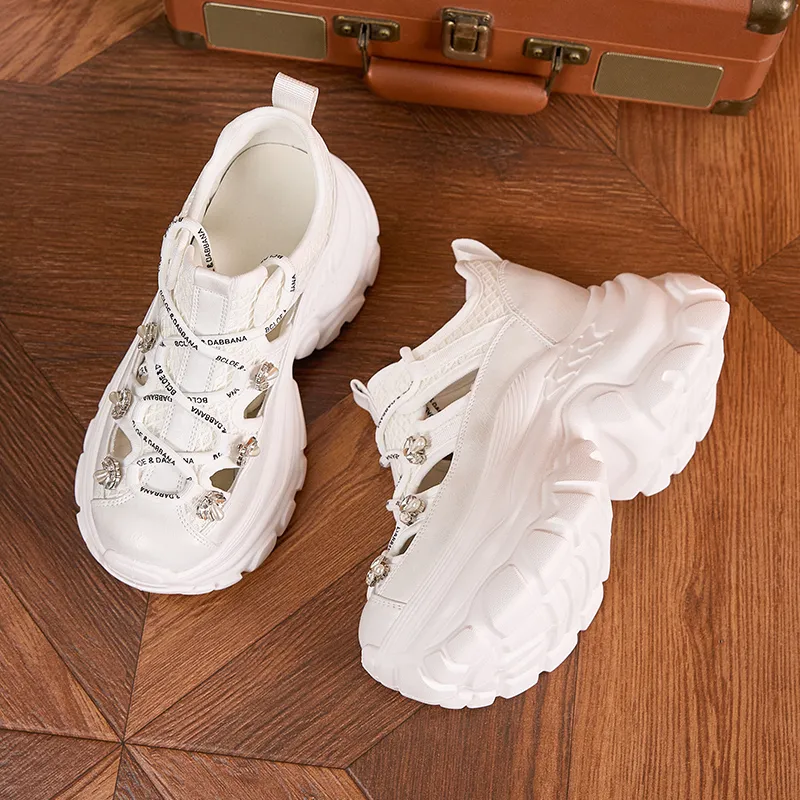 Milan Love Song Anti Slip Wear Resistant Low Top Chunky Sneakers Women's-1