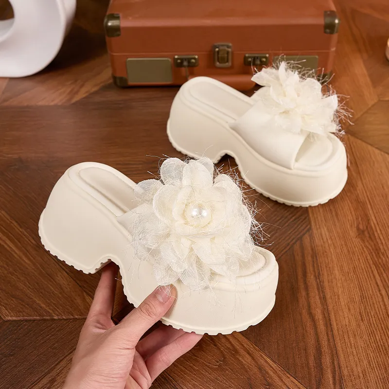 Milan Love Song Rubber Foam Outsole Quiet Slip Resistant Abrasion Resistant Cushioning Slide Slippers Women's-6