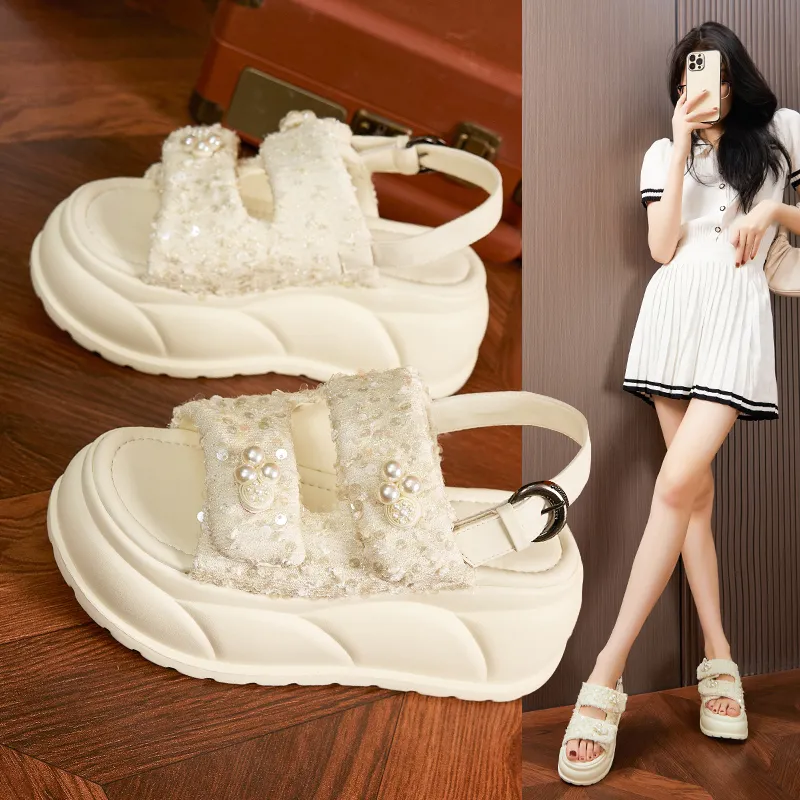 Milan Love Song Roman Sandals 7.5cm Women's-11