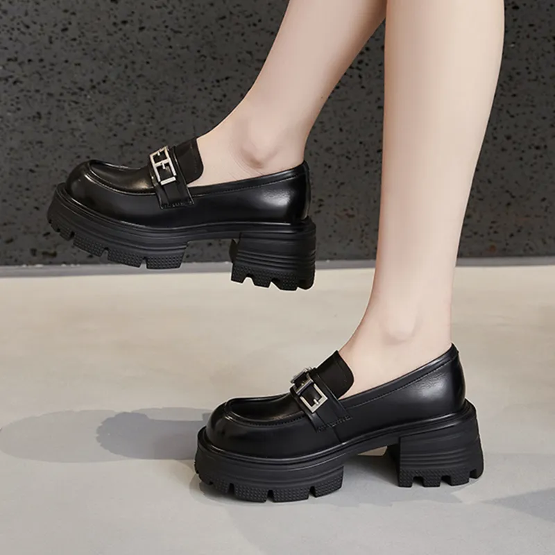 Milan Love Song Loafers 5cm Women's-4