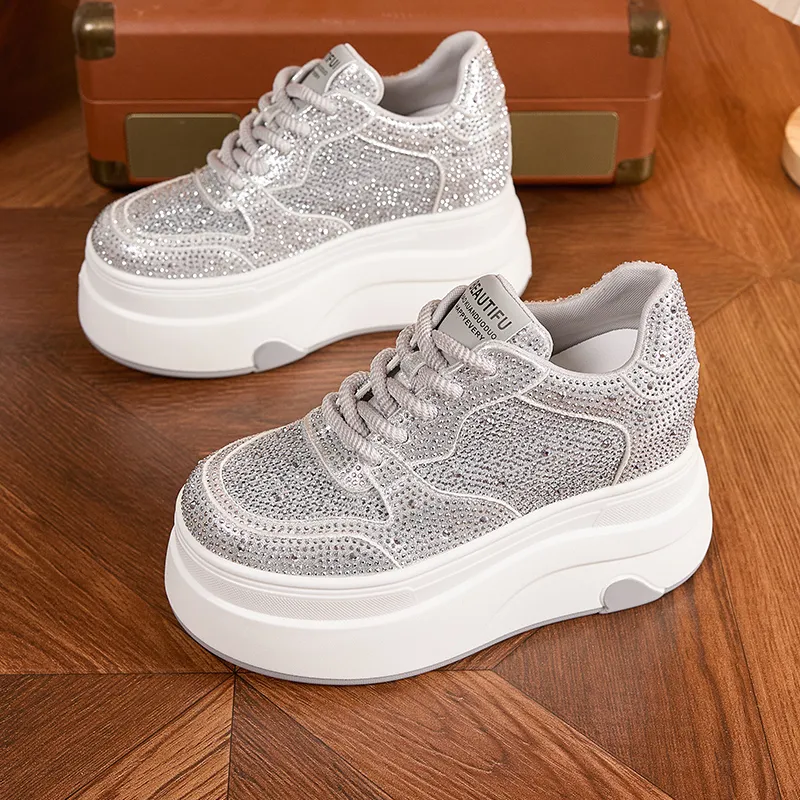 Milan Love Song Anti Slip And Wear Resistant Height Increasing Low Top Casual Shoes Women's-4
