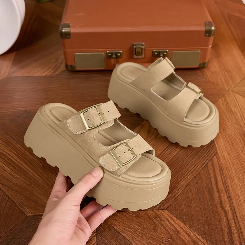 Milan Love Song Metal Slip Resistant Abrasion Resistant Slide Slippers Women's-17