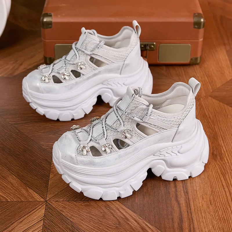 Milan Love Song Anti Slip Wear Resistant Low Top Chunky Sneakers Women's-10