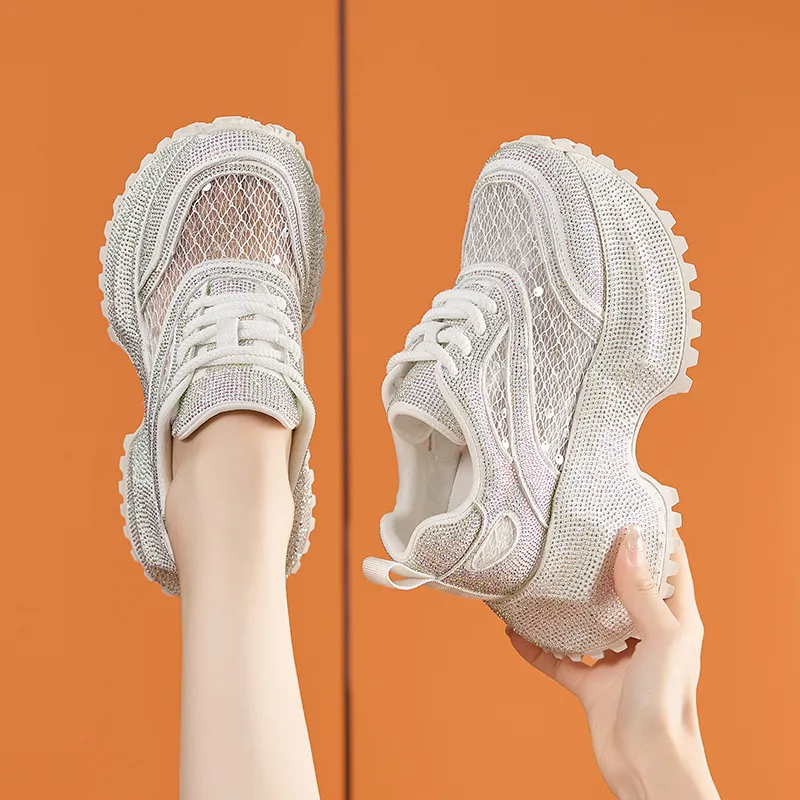 Milan Love Song Cushioning, Wear Resistant Low Top Chunky Sneakers Women's-16