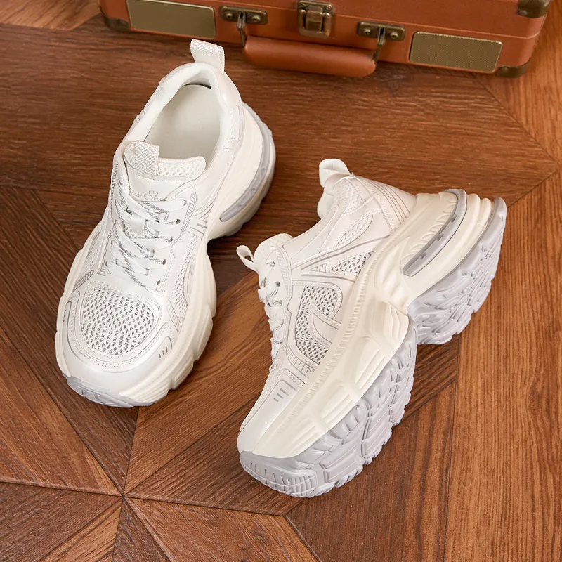 Milan Love Song Cushioning, Slip Resistant, And Abrasion Resistant Low Top Chunky Sneakers Women's-10