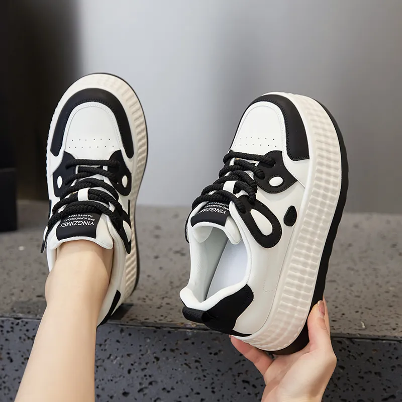 Milan Love Song Height Increasing Low-Top Skateboard Shoes 8cm Women's-2