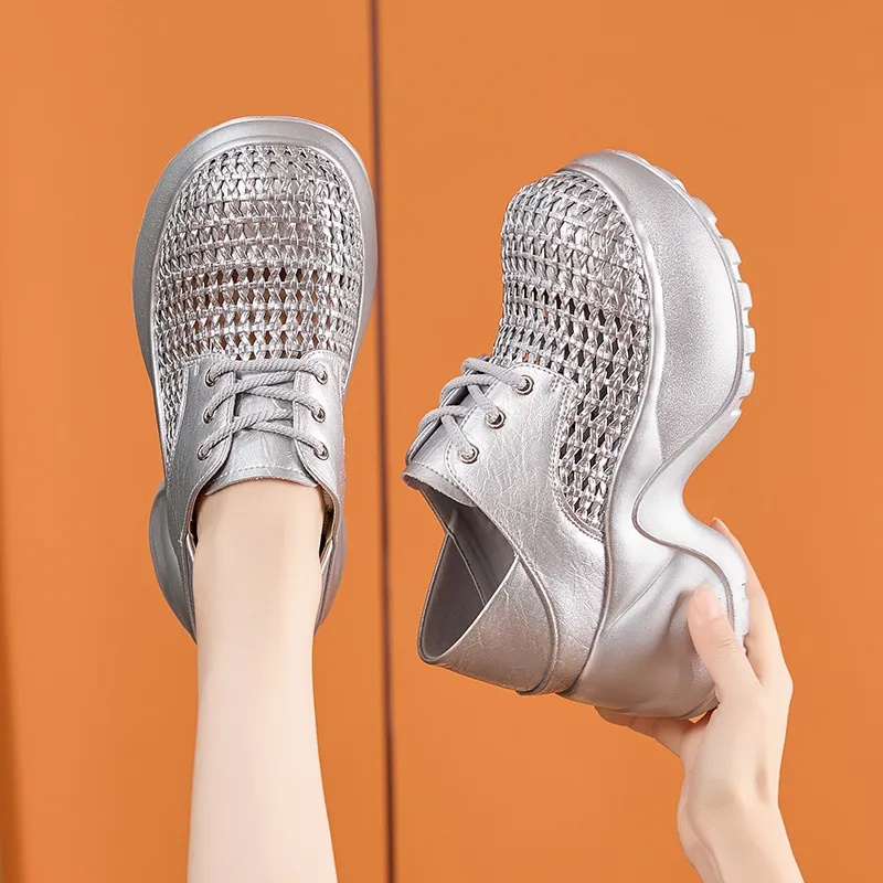 Milan Love Song Shock Absorbers With Abrasion Resistant And Slip Resistant Properties Low Top Chunky Sneakers Women's-1