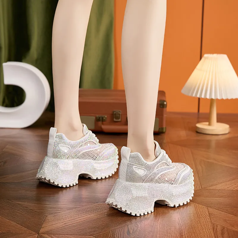 Milan Love Song Cushioning, Wear Resistant Low Top Chunky Sneakers Women's-19