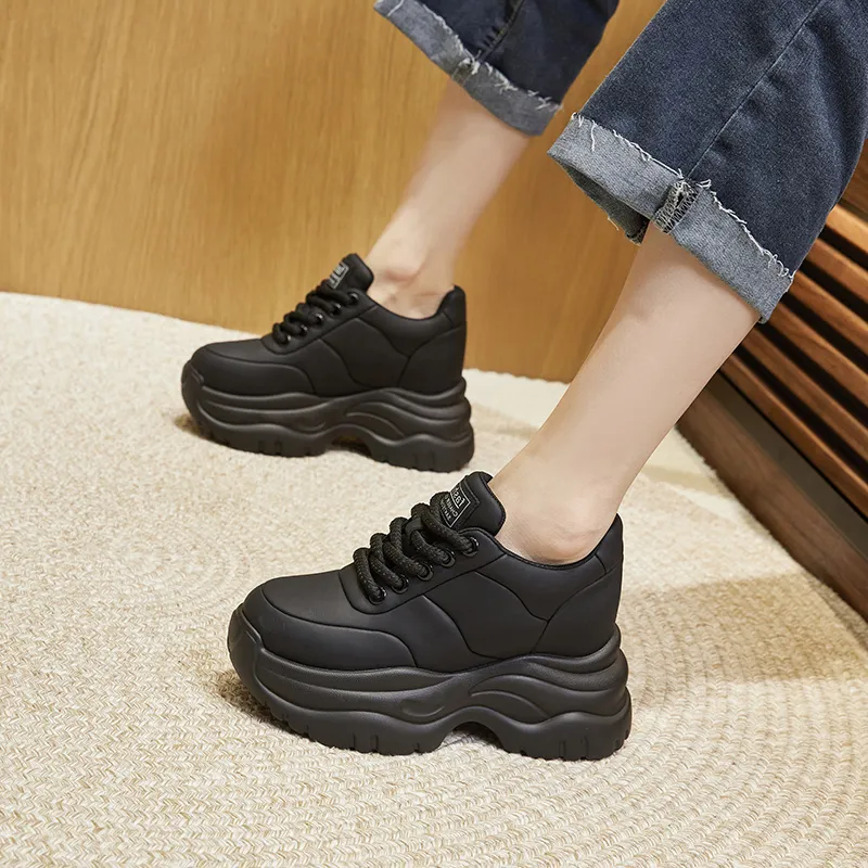 Milan Love Song Wear-Resistant Lightweight Height Increasing Low-Top Casual Shoes Women's-3