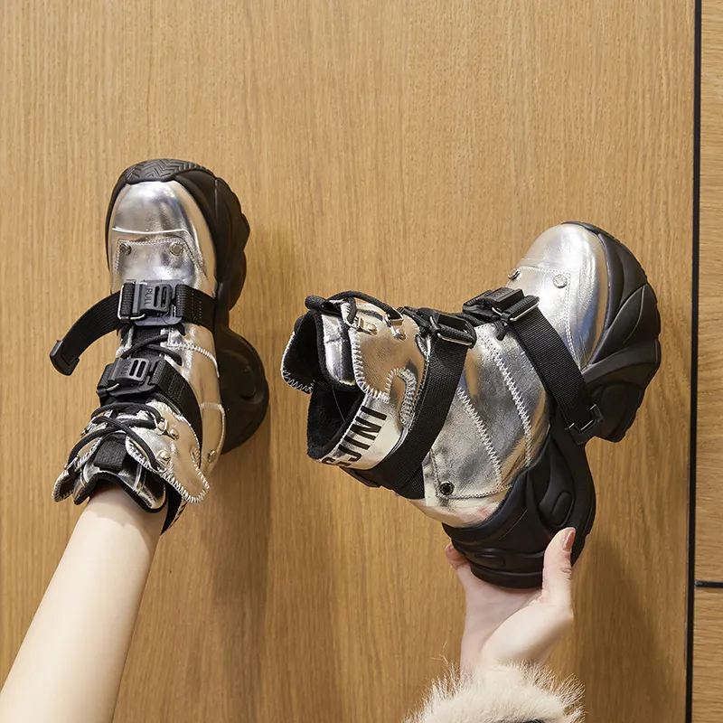 Milan Love Song Height Increasing High Top Chunky Sneakers Women's-14