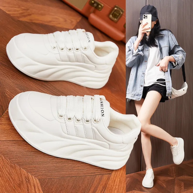 Milan Love Song Balanced Wear-Resistant Quick-Drying Water-Resistant Low-Top Skateboard Shoes Women's Beige Black-8