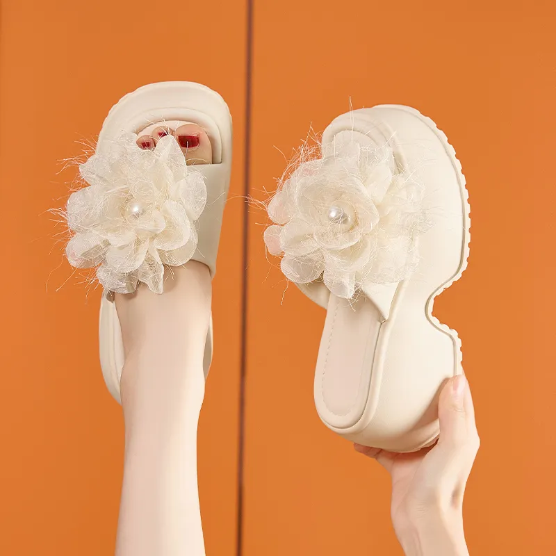 Milan Love Song Rubber Foam Outsole Quiet Slip Resistant Abrasion Resistant Cushioning Slide Slippers Women's-1