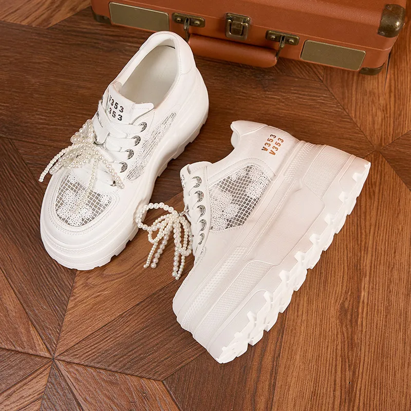 Milan Love Song Wear Resistant Lightweight Height Increasing Low Top Casual Shoes Women's-13