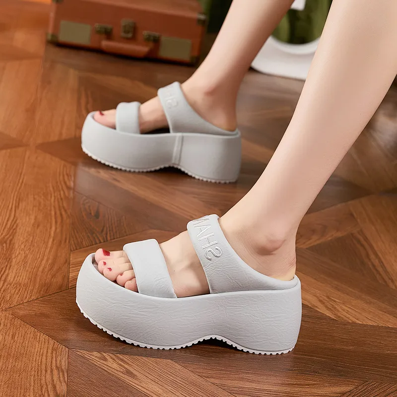 Milan Love Song Rubber Sole Slip Resistant Abrasion Resistant Cushioning Slide Slippers Women's-18