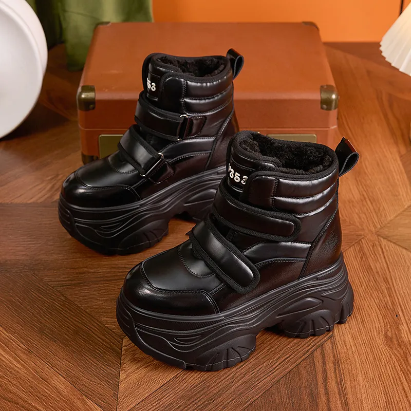 Milan Love Song Warm Height Increasing Short Snow Boots Women's-8